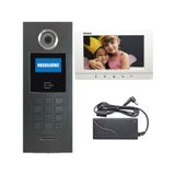 Multitek 7 Daire MB-11 Şifreli Panelli MB-73 7 inç Beyaz Görüntülü Diafon Paketi