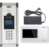 Multitek 8 Daire MB-10 Şifreli Panelli MB-41 4.3 inç Beyaz Görüntülü Diafon Paketi