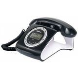 Multitek RETRO CID Siyah Masa Telefonu -