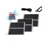 Multiteknik W3002 Dijital Termostatlı Kablolu Karbon Film Isıtıcı 50 x 60 CM 3'lü