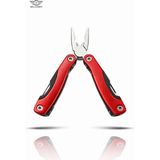 Multitool Pense Çok Amaçlı Çakı Seti – Profesyonel Kamp Av Outdoor Bıçak Tornavida Testere El Aleti - Kırmızı