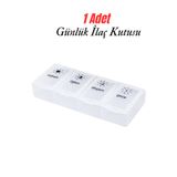 MultiTrendy 1 Adet Günlük İlaç Kutusu Hap Kutusu Düzenleyici Günlük İlaç Vitamin Saklama Kutusu