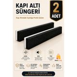 MultiTrendy 2 Adet Kapı Altı Rüzgar Önleyici 90 cm Yapışkanlı Isı Yalıtım Süngeri Soğuk Toz Ses Kesici Eşik Süngeri