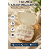 MultiTrendy Haftalık İlaç Kutusu 7 Günlük Taşınabilir Hap Organizer Vitamin Kutusu