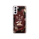 Multitronic Galaxy S21 ile Uyumlu Tarot Kart Desenli Şeffaf Telefon Kılıfı