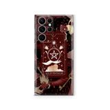 Multitronic Galaxy S23 Ultra Uyumlu Tarot Kart Desenli Şeffaf Telefon Kılıfı, Esnek Silikon