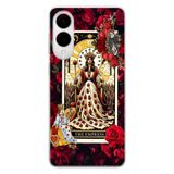 Multitronic Galaxy S25 Edge Uyumlu İmparatoriçe Tarot Desenli Şeffaf Telefon Kılıfı, Esnek Silikon