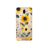 Multitronic Huawei Mate 10 Lite ile Uyumlu Ayçiçeği Desenli Şeffaf Telefon Kılıfı
