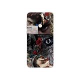Multitronic Huawei Mate 10 Lite ile Uyumlu Devil Face Desenli Şeffaf Telefon Kılıfı