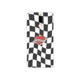 Multitronic Huawei Mate 10 Lite ile Uyumlu Fireheart Kare Desenli Şeffaf Telefon Kılıfı
