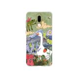 Multitronic Huawei Mate 10 Lite ile Uyumlu Kaz ve Doğa İllüstrasyonu Desenli Şeffaf Telefon Kılıfı