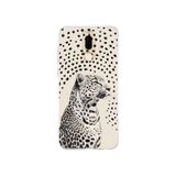 Multitronic Huawei Mate 10 Lite ile Uyumlu Leopar Desenli Şeffaf Telefon Kılıfı