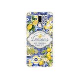Multitronic Huawei Mate 10 Lite ile Uyumlu Limon Desenli Şeffaf Telefon Kılıfı
