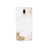 Multitronic Huawei Mate 10 Lite ile Uyumlu Minik Geyik Desenli Şeffaf Telefon Kılıfı