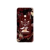 Multitronic Huawei Mate 10 Lite ile Uyumlu Tarot Kart Desenli Şeffaf Telefon Kılıfı