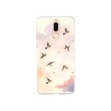 Multitronic Huawei Mate 10 Lite ile Uyumlu Uçan Kuş Desenli Şeffaf Telefon Kılıfı