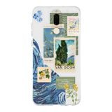 Multitronic Huawei Mate 10 Lite ile Uyumlu Van Gogh Desenli Şeffaf Telefon Kılıfı