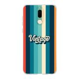 Multitronic Huawei Mate 10 Lite ile Uyumlu Vintage Desenli Şeffaf Telefon Kılıfı