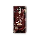 Multitronic Huawei Mate 20 Lite ile Uyumlu Tarot Kart Desenli Şeffaf Telefon Kılıfı