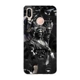 Multitronic Huawei P20 Lite ile Uyumlu Hades Mitoloji Desenli Şeffaf Telefon Kılıfı