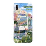 Multitronic Huawei P20 Lite ile Uyumlu Monet Kolaj Desenli Şeffaf Telefon Kılıfı