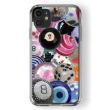 Multitronic Iphone 11 ile Uyumlu Bilardo Topları Tasarım Baskılı Şeffaf Kılıf