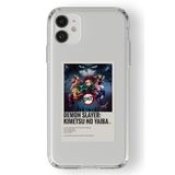 Multitronic Iphone 11 ile Uyumlu Demon Slayer Paralorid Poster Tasarım Baskılı Şeffaf Kılıf
