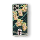 Multitronic iPhone 11 Pro Max ile Uyumlu Baby Yoda Tasarım Baskılı Şeffaf Kılıf