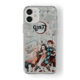 Multitronic iPhone 12 ile Uyumlu Demon Slayer 2 Tasarım Baskılı Şeffaf Kılıf