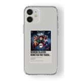 Multitronic Iphone 12 Mini ile Uyumlu Demon Slayer Paralorid Poster Tasarım Baskılı Şeffaf Kılıf