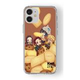 Multitronic iPhone 12 Mini ile Uyumlu Demon Slayer Tasarım Baskılı Şeffaf Kılıf