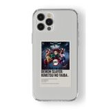 Multitronic Iphone 12 Pro Max ile Uyumlu Demon Slayer Paralorid Poster Tasarım Baskılı Şeffaf Kılıf