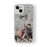 Multitronic iPhone 13 ile Uyumlu Demon Slayer 2 Tasarım Baskılı Şeffaf Kılıf