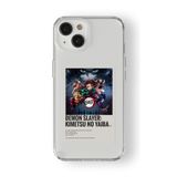 Multitronic Iphone 13 Mini ile Uyumlu Demon Slayer Paralorid Poster Tasarım Baskılı Şeffaf Kılıf