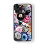 Multitronic Iphone 13 Pro Max ile Uyumlu Bilardo Topları Tasarım Baskılı Şeffaf Kılıf