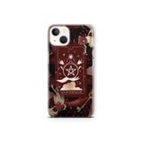 Multitronic iPhone 15 Plus ile Uyumlu Tarot Kart Desenli Şeffaf Telefon Kılıfı