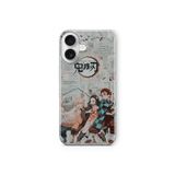Multitronic iPhone 16 ile Uyumlu Demon Slayer 2 Tasarım Baskılı Şeffaf Kılıf