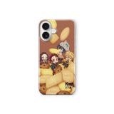 Multitronic iPhone 16 Plus ile Uyumlu Demon Slayer Tasarım Baskılı Şeffaf Kılıf