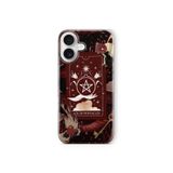 Multitronic iPhone 16 Plus ile Uyumlu Tarot Kart Desenli Şeffaf Telefon Kılıfı