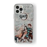 Multitronic iPhone 16 Pro ile Uyumlu Demon Slayer 2 Tasarım Baskılı Şeffaf Kılıf