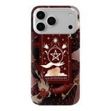 Multitronic iPhone 17 Pro Max ile Uyumlu Tarot Kart Desenli Şeffaf Telefon Kılıfı
