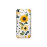 Multitronic iPhone 6 Plus / 6s Plus ile Uyumlu Ayçiçeği Desenli Şeffaf Telefon Kılıfı