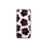 Multitronic iPhone 6 Plus / 6s Plus ile Uyumlu Mor Çiçek Desenli Şeffaf Telefon Kılıfı