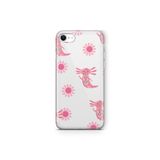 Multitronic iPhone 6 Plus / 6s Plus ile Uyumlu Pembe Aksolotl Desenli Şeffaf Telefon Kılıfı