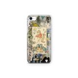 Multitronic iPhone 6 Plus / 6s Plus ile Uyumlu Sanatsal Tarot Kolaj Desenli Şeffaf Telefon Kılıfı