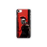Multitronic iPhone 6 Plus / 6s Plus ile Uyumlu Savaşçı Sparta Desenli Şeffaf Telefon Kılıfı