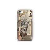 Multitronic iPhone 6 Plus / 6s Plus ile Uyumlu Vintage İskelet ve Kelebek Desenli Şeffaf Telefon Kılıfı