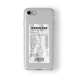 Multitronic Iphone 6 Plus ve 6s Plus ile Uyumlu Eminem Albüm Fişi Tasarım Baskılı Şeffaf Kılıf