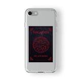 Multitronic Iphone 6 Plus Ve 6s Plus ile Uyumlu Got Targaryen Tasarım Baskılı Şeffaf Kılıf