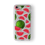 Multitronic Iphone 6 Plus ve 6s Plus ile Uyumlu Karpuz Tasarım Baskılı Şeffaf Kılıf